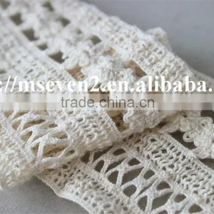 High Quality Design Lace in 7.2cm 100% Cotton Embroidery Running Yardage for Sale thumbnail-5