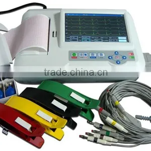 Carejoy Professional 7 Inch Touch Screen 6 Channel Digital Electrocardiograph ECG Machine 12 Lead EKG-923S Including PC Software thumbnail-2