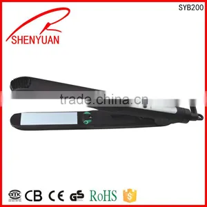 China Mini Portable Hair Straightener Electric Fast-working Aluminium 360 Swivel Cord Instant Heat Temperature Lock thumbnail-1