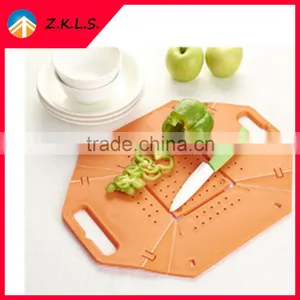 2 In 1 Kitchen Plastic Cutting Board And Fruit Vegetable Basket thumbnail-1