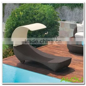 Audu Pool Sun Lounger Bed,Poolside Single Sun Loungers Bed thumbnail-1