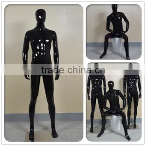 Fiberglass Abstract Full Body Black Male Mannequin for Sale thumbnail-4