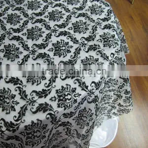 Cheap Organza Embroidery Wedding Table Overlays thumbnail-1