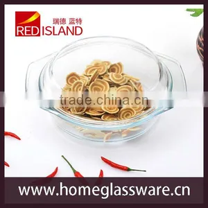 3.5L Transparent Tempered Glass Bowl Set ,glass Crystal Pot thumbnail-3