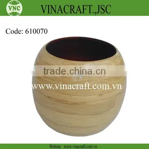Vietnam Bamboo Vase Natural Color thumbnail-1