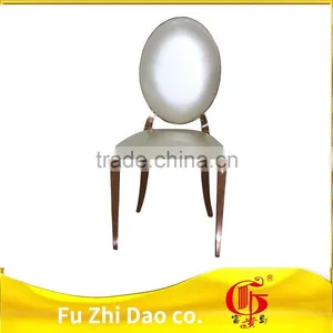 Hot Sale Modern Stainless Steel Rose Gold Dining Chair thumbnail-4