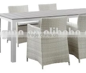 Sigma Cheap Restaurant Furniture Rattan Garden Dining Sets Outdoor Table and Chairs thumbnail-1