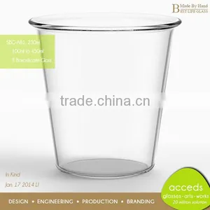 Wholesale Custom Glass Cup With No Handle thumbnail-1