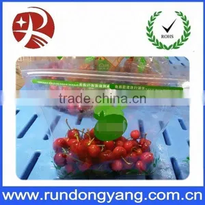 Transparent Plastic Slider Zip Lock Packaging Fruit Bag for Cheery and Grape thumbnail-2
