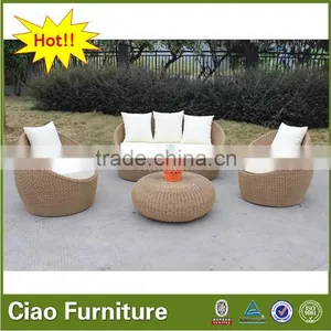 Garden Furniture Outdoor Rattan Outdoor Egg Sofa Set thumbnail-1