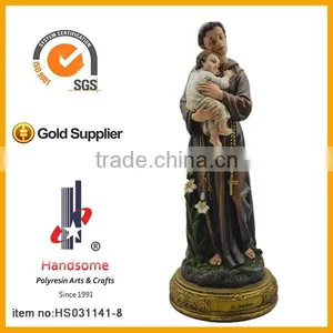 12 Inch St. Anthony Resin Sculpture Religious Statues thumbnail-1