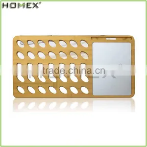 Bamboo Laptop Desk Table With Aluminum Mouse Pad and Phone Holder/Homex_FSC/BSCI Factory thumbnail-1