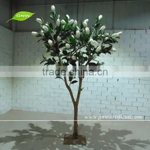 GNW BTR1505002 Best-Selling White Artificial Magnolia Trees Large Blossom Tree thumbnail-1