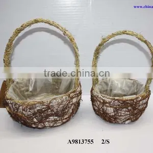 Rattan Basket for Flower thumbnail-1