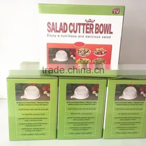 HOT PRODUCT Plastic Secure Salad Cutter Bowl for Vegetable thumbnail-5