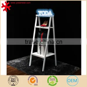Wood Ladder Style Display Rack for Bag/Shoe Store thumbnail-1