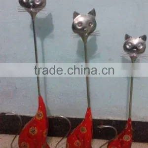 IRON/WOODEN PAINTED CAT SET OF 3 thumbnail-1