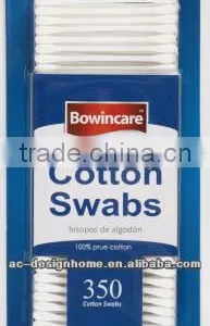 350 PCS 7.75CM/3" PLASTIC STICK COTTON SWABS thumbnail-1