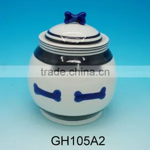 Ceramic Dog Jar With Lid thumbnail-1