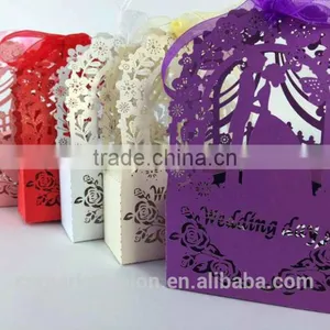 Foldable Sweet Wedding Candy Box Romantic Paper Wedding Box thumbnail-1