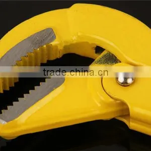 Carbon Steel Pipe Clamp Pliers Pipe Wrench Heavy Duty Pump Double Handle Pipe Clamp thumbnail-2