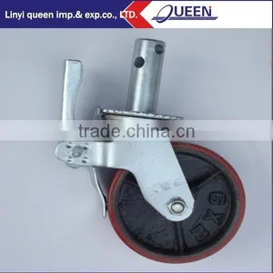 6'' Universal Scaffolding Heavy Duty PU Caster Wheels thumbnail-1