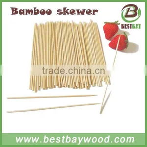 30cm Long Hot Sale Disposable Round Bamboo Skewers For BBQ Or Food thumbnail-1