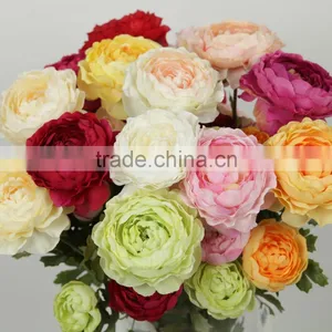 Hot Sell Artificial Ranunculus Wedding Low Moq Decoration Arrangement thumbnail-1