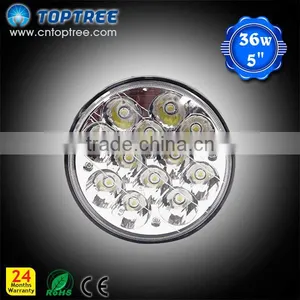 5 Inch 36W Round LED Truck Driving Light Flood Working Lamp thumbnail-1