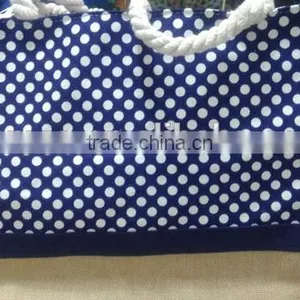 2017 2018 YIwu Hot Wholesale Fashion High Quality Classic Cavas Tote Beach Bags thumbnail-1