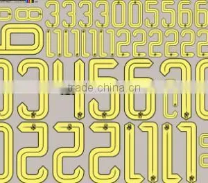 Wholesale Heat Transfer Soccer Numbers Sport Wear, Heat Transfer Printing on Sport Numbers thumbnail-4