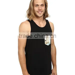 Wholesale Mens Summer Leaf Pocket Cool Cheap Wrestling Singlets thumbnail-4