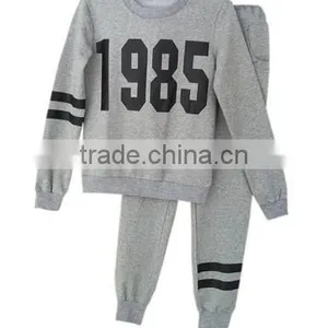 Women 1985 Printed Hoodie Pants Suit Athletic Outfits Tracksuit Sportswear Without Hood thumbnail-4