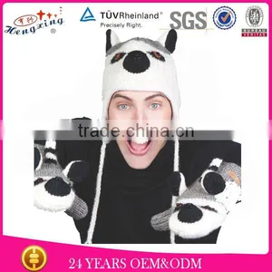 Fashionable Newest Lemur Adult Animal Knitted Hat thumbnail-1