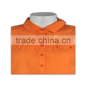 Hot Sales Factory Price Orange Customized Trim Collar Shirt thumbnail-4