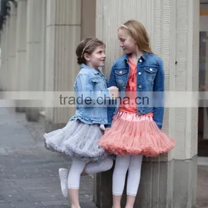 Cheap 2015 Multi Color Summer Boutique Baby Dance Tutu Skirts Chiffon Pettiskirt Tutu Newborn Valentine Petit Skirt Fluffy thumbnail-4