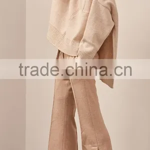 Hot Sale Cotton Wool Sweater Designs For Girl Knitted Pullover thumbnail-2