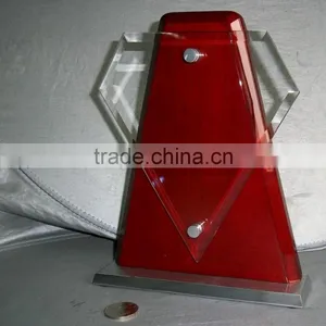 High Quality Blank Wooden Glass Trophy Designs for Office Decoration Gift JKC-0014 thumbnail-1