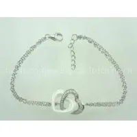 Ceramic Silver Bracelet thumbnail-1