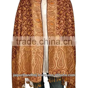 Women High Quality Pashmina Scarf Shawl Stole Dupatta thumbnail-1
