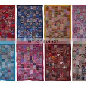 Wholesale Lot Home Decorative Vintage Hand Embroidered Tapestry thumbnail-2