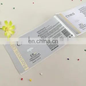 China Manufacture 100ml Morocco Oil Adhesive Label Printing Aluminium Silver Foil Sticker thumbnail-5