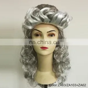 Carnival Barock Grey Party Wigs P-W236 thumbnail-1