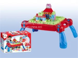 Multifunctional ABS Plastic Learning Table Building Block Study Table En71/6p thumbnail-1