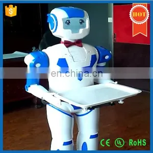 2017 High Quality Humanoid Robot Waiter Restaurant Meal Delivery Robot thumbnail-6