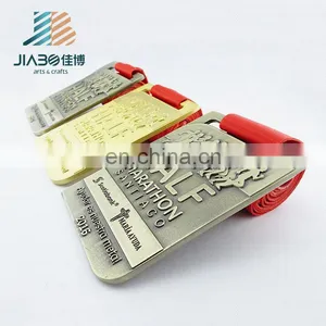 Engraved Custom Metal Gold Award Marathon Manufacturer of Medals thumbnail-1