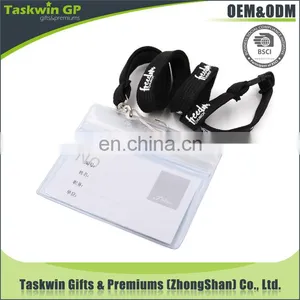 Custom Polyester Tublar Lanyards With Clear Badge Holder, Card Holder thumbnail-3