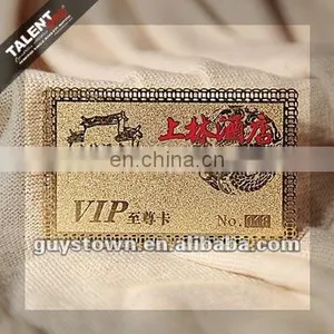 Custom Company Membership Metal Gold Card thumbnail-1