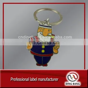 Experienced Factory Promotion Cheap Custom Made Embossed Logo Smoking Bear Style 2D Funny Souvenir Keychain thumbnail-1