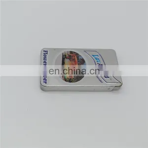 Slide Lid Curved Chewing Gum Candy Rectangle Metal Packaging Tin Boxes thumbnail-2
